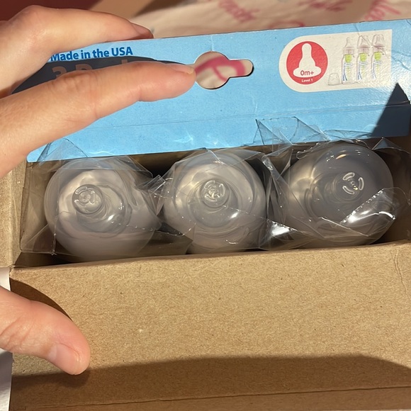 Dr Brown’s Natural Flow Anti-Colic Set of 3 Baby Bottles 4oz Brand New Box Green - Picture 6 of 16